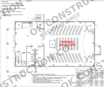 First floor thermal envelope