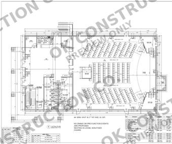 First floor plan — sanctuary, lobby, porch