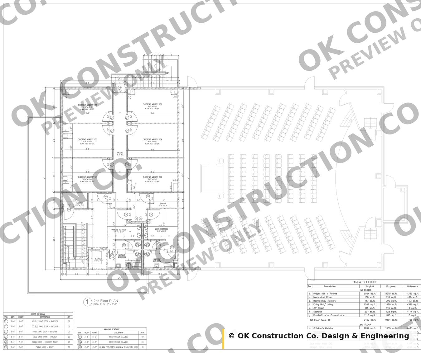 Second Floor — 2,999 sq ft