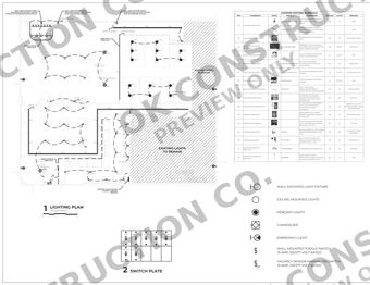 Lighting plan