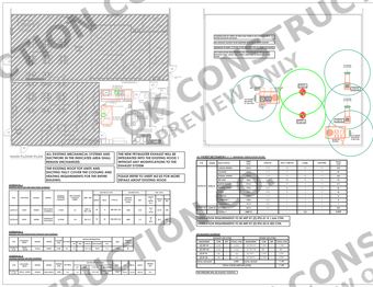 Mechanical layout and equipment schedules