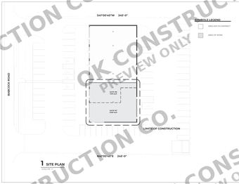 Site plan and limits of construction