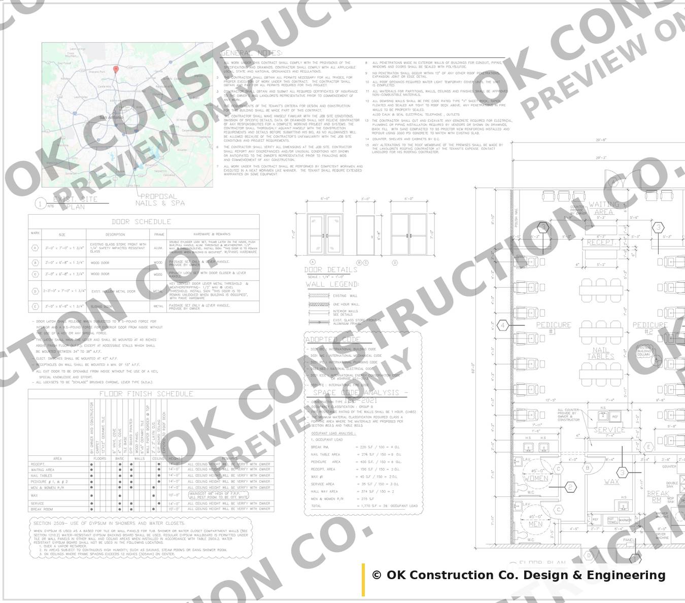 Floor Plan — 1,770 sq ft, 28 occupants